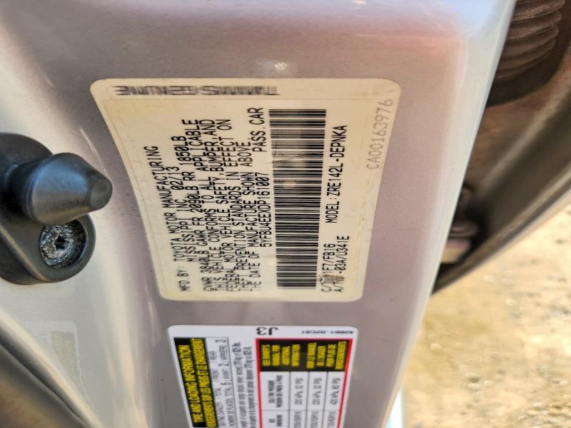 61529776 :رقم المزاد ، 5YFBU4EEXDP161007 vin ، 2013 Toyota Corolla مزاد بيع
