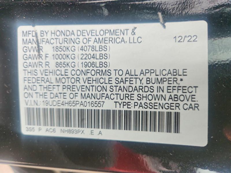 Aukcja sprzedaży 2023 Acura Integra, vin: 19UDE4H65PA016557, numer aukcji: 61929386