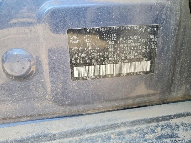 Aukcja sprzedaży 2016 Subaru Outback, vin: 4S4BSBNC5G3323384, numer aukcji: 62708266