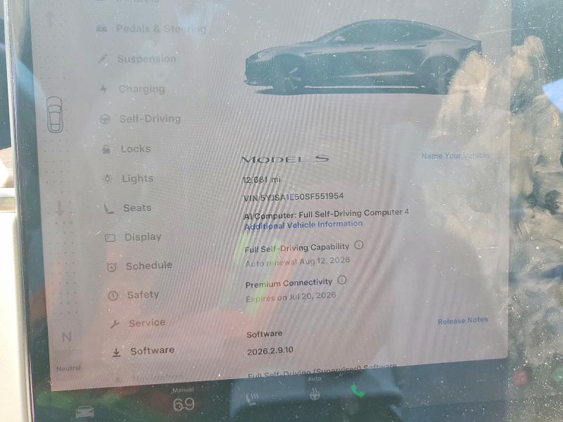 Aukcja sprzedaży 2025 Tesla Model S, vin: 5YJSA1E50SF551954, numer aukcji: 61695476
