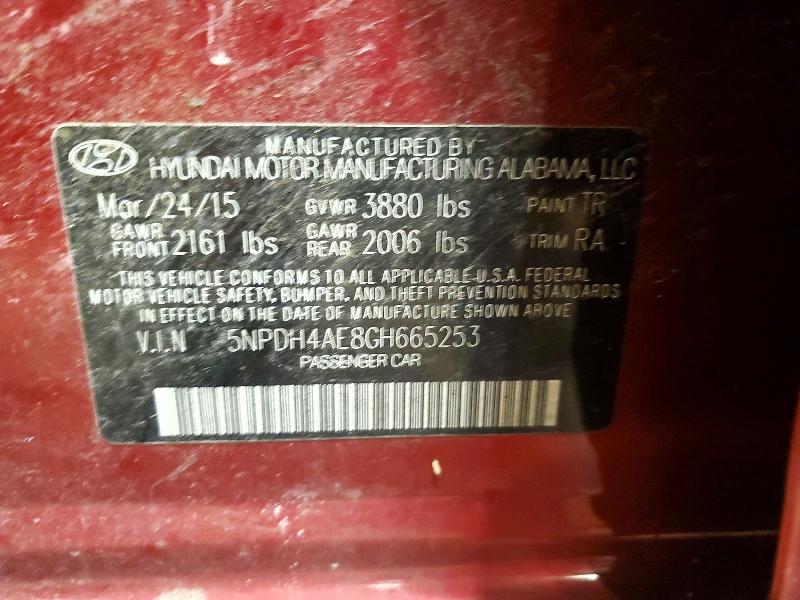 Продаж на аукціоні авто 2016 Hyundai Elantra, vin: 5NPDH4AE8GH665253, номер лоту: 61170086