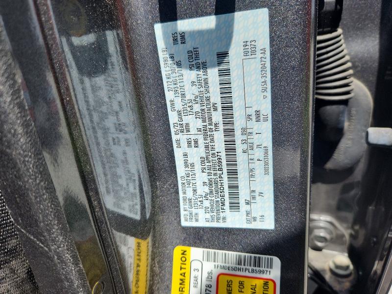 2023 Ford Bronco მანქანა იყიდება აუქციონზე, vin: 1FMDE5DH1PLB59971, აუქციონის ნომერი: 61166286
