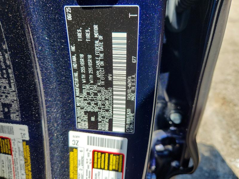 60280486 :رقم المزاد ، 5TDAAAA53SS028540 vin ، 2025 Toyota Grand Highlander مزاد بيع