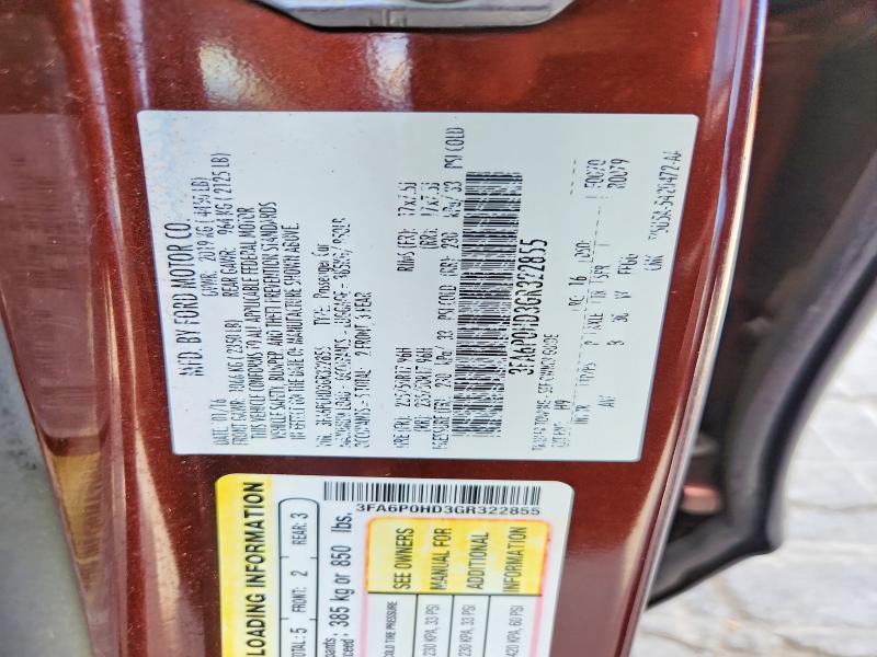Aukcja sprzedaży 2016 Ford Fusion, vin: 3FA6P0HD3GR322855, numer aukcji: 61498796