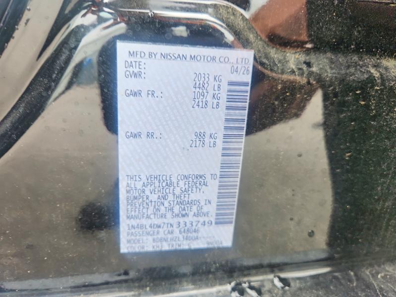 Продажа на аукционе авто 2026 Nissan Altima, vin: 1N4BL4DW7TN333749, номер лота: 63308446