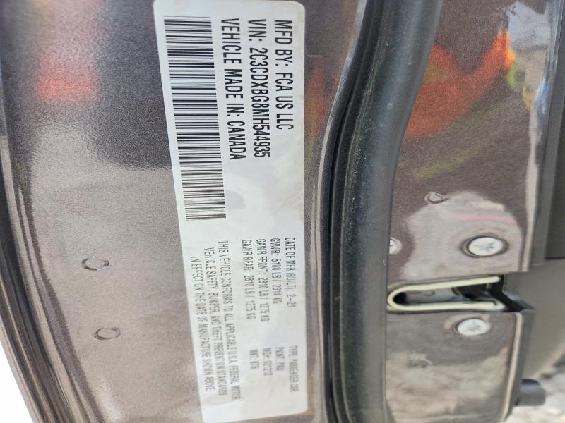 Aukcja sprzedaży 2021 Dodge Charger, vin: 2C3CDXBG8MH544935, numer aukcji: 58704376
