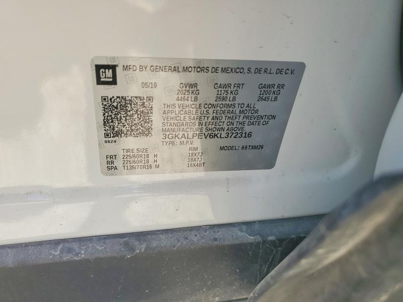 Продажа на аукционе авто 2019 Gmc Terrain, vin: 3GKALPEV6KL372316, номер лота: 60262976