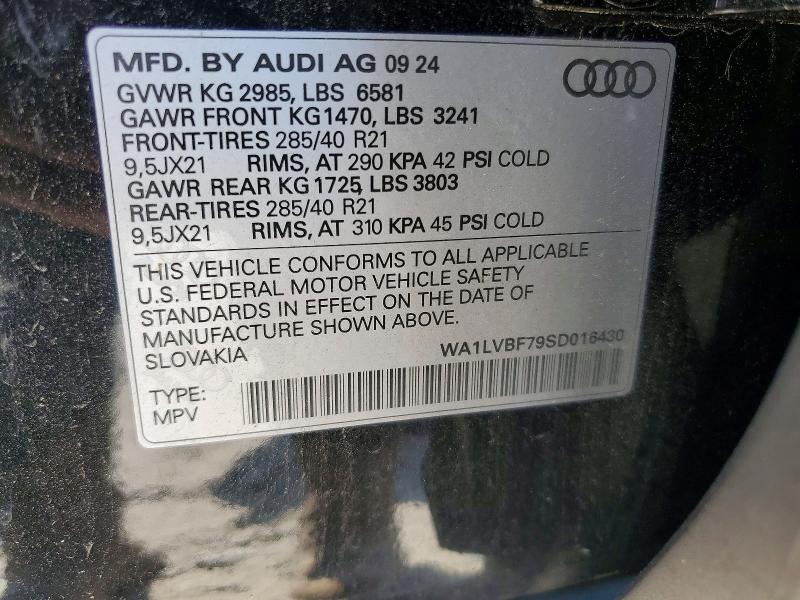 Продажа на аукционе авто 2025 Audi Q7, vin: WA1LVBF79SD016430, номер лота: 59237686