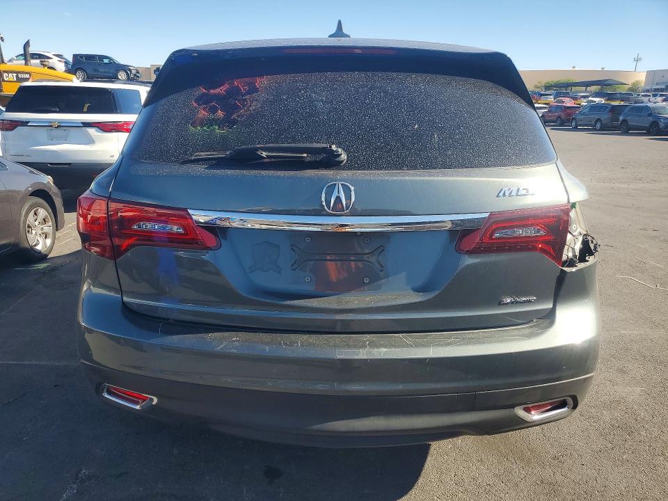2016 Acura Mdx მანქანა იყიდება აუქციონზე, vin: 5FRYD4H44GB023605, აუქციონის ნომერი: 59850386