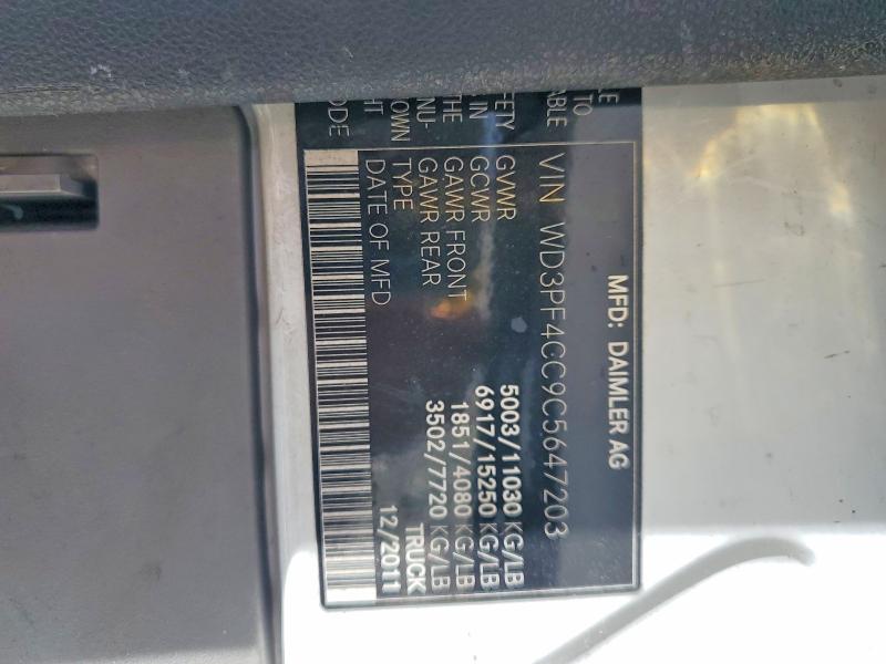 Продаж на аукціоні авто 2012 Mercedes-benz Sprinter, vin: WD3PF4CC9C5647203, номер лоту: 58782206