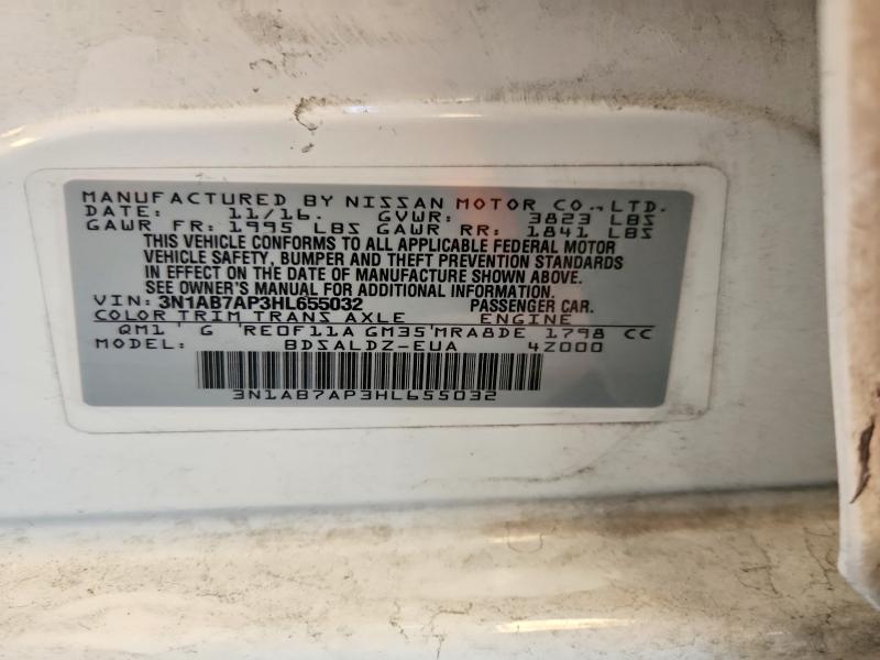 Aukcja sprzedaży 2017 Nissan Sentra, vin: 3N1AB7AP3HL655032, numer aukcji: 60142726