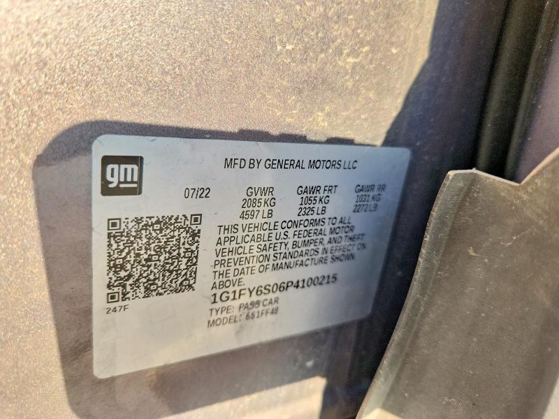 2023 Chevrolet Bolt Euv მანქანა იყიდება აუქციონზე, vin: 1G1FY6S06P4100215, აუქციონის ნომერი: 61893566