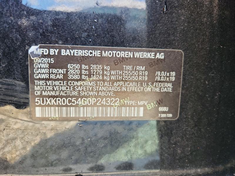 Продажа на аукционе авто 2016 Bmw X5, vin: 5UXKR0C54G0P24322, номер лота: 61570996