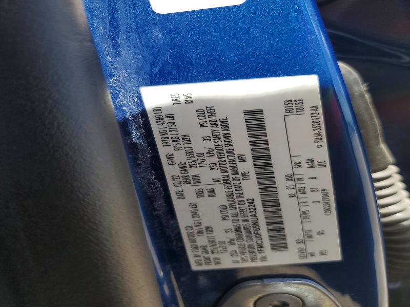 59717026 :رقم المزاد ، 1FMCU0F65NUA32242 vin ، 2022 Ford Escape مزاد بيع
