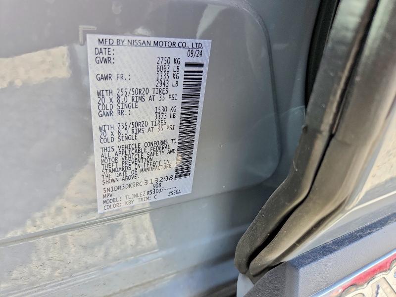 Продажа на аукционе авто 2024 Nissan Pathfinder, vin: 5N1DR3DK9RC313298, номер лота: 59328716