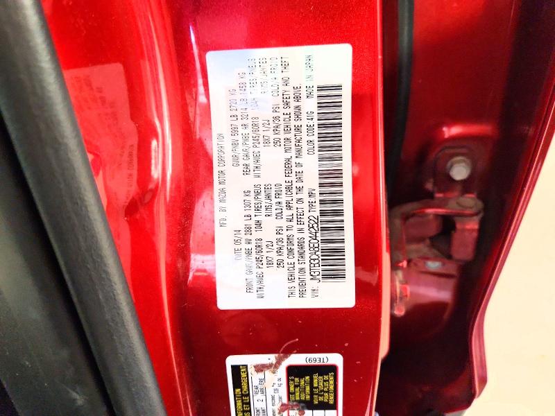 2014 Mazda Cx-9 მანქანა იყიდება აუქციონზე, vin: JM3TB3CA8E0442522, აუქციონის ნომერი: 60412536