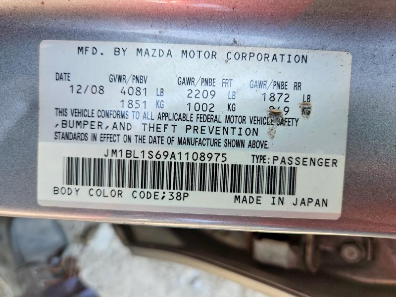 60849846 :رقم المزاد ، JM1BL1S69A1108975 vin ، 2010 Mazda 3 مزاد بيع