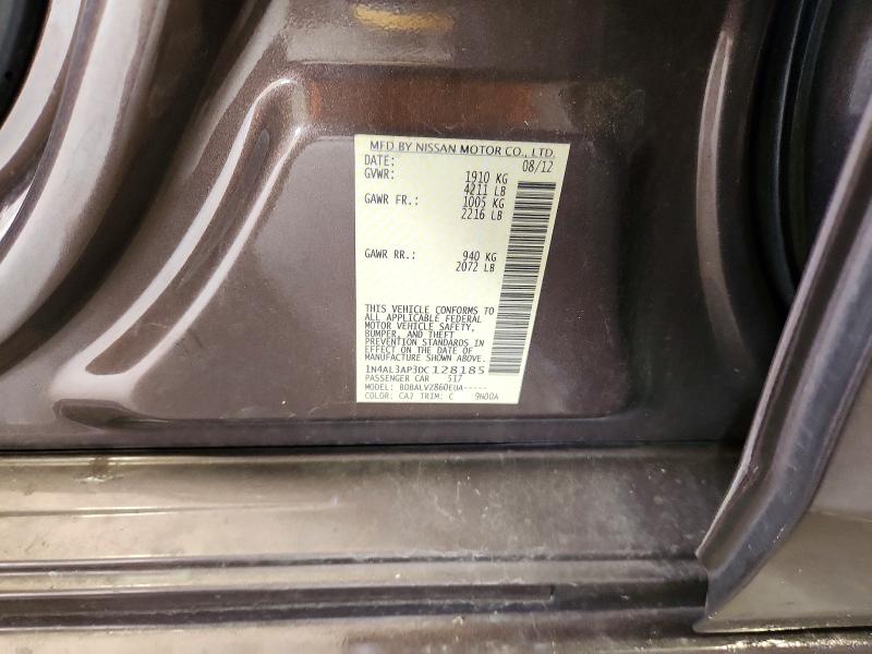 Aukcja sprzedaży 2013 Nissan Altima, vin: 1N4AL3AP3DC128185, numer aukcji: 58600576