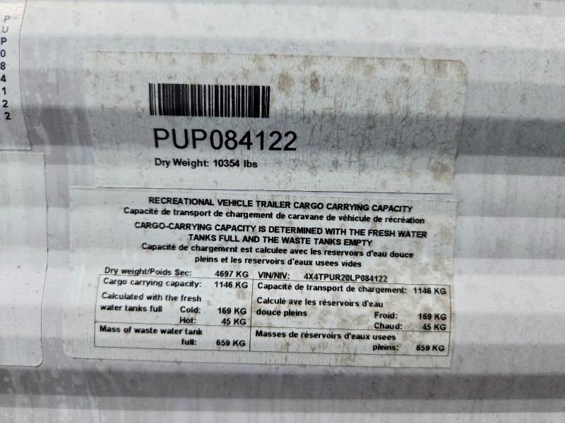 Продажа на аукционе авто 2020 Foresriver Puma, vin: 4X4TPUR20LP084122, номер лота: 58214636