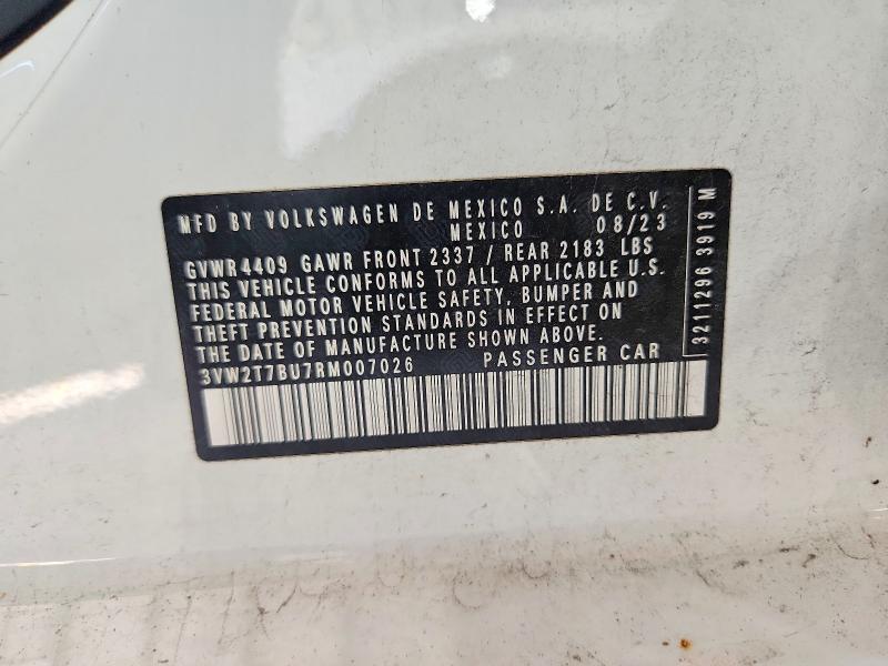 Продаж на аукціоні авто 2024 Volkswagen Jetta, vin: 3VW2T7BU7RM007026, номер лоту: 61725466
