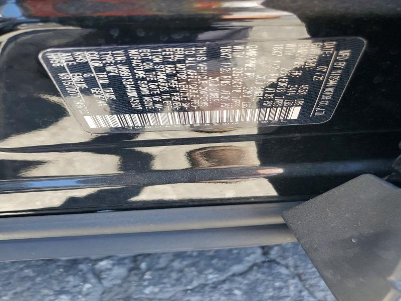 63379756 :رقم المزاد ، JN8BT3BA4NW043837 vin ، 2022 Nissan Rogue مزاد بيع