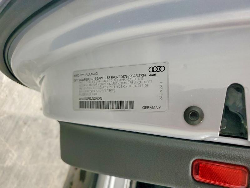 Продажа на аукционе авто 2018 Audi S5, vin: WAU24GF55JN005303, номер лота: 62211426