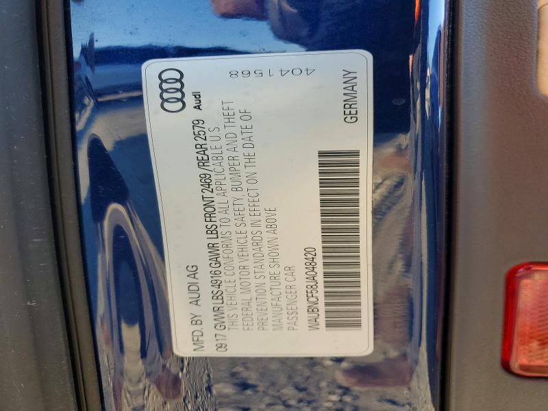 Продаж на аукціоні авто 2018 Audi A5, vin: WAUBNCF58JA048420, номер лоту: 61974726