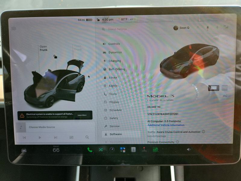 2017 Tesla Model 3 მანქანა იყიდება აუქციონზე, vin: 5YJ3E1EA5HF001261, აუქციონის ნომერი: 62686026