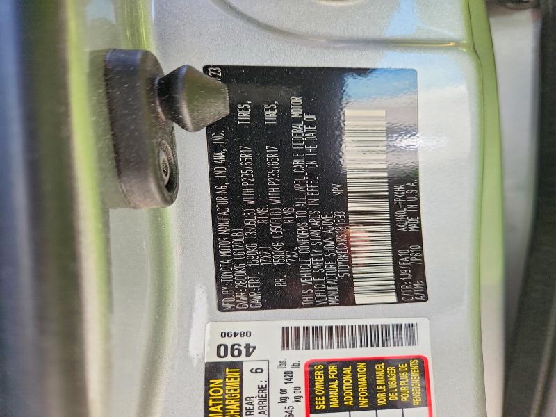 60609756 :رقم المزاد ، 5TDYRKECXRS181593 vin ، 2024 Toyota Sienna مزاد بيع