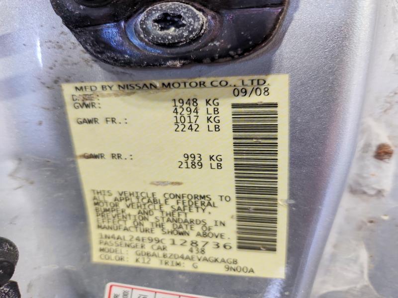 Aukcja sprzedaży 2009 Nissan Altima, vin: 1N4AL24E99C128736, numer aukcji: 59890596