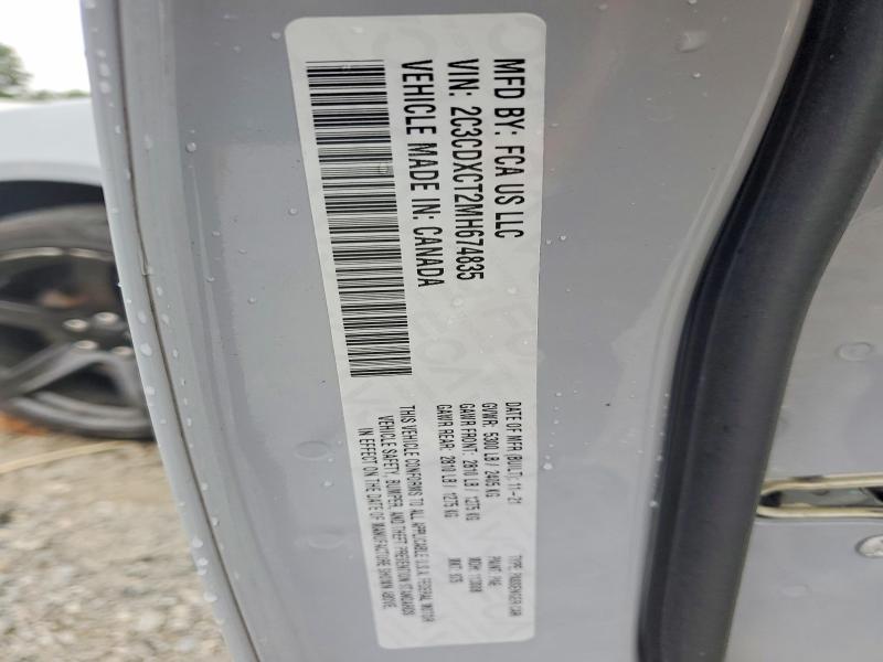 Aukcja sprzedaży 2021 Dodge Charger, vin: 2C3CDXCT2MH674835, numer aukcji: 60523326