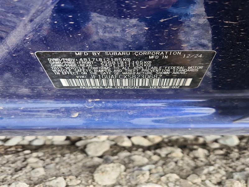 Aukcja sprzedaży 2025 Subaru Impreza, vin: JF1GUAFCXS8230682, numer aukcji: 60146776