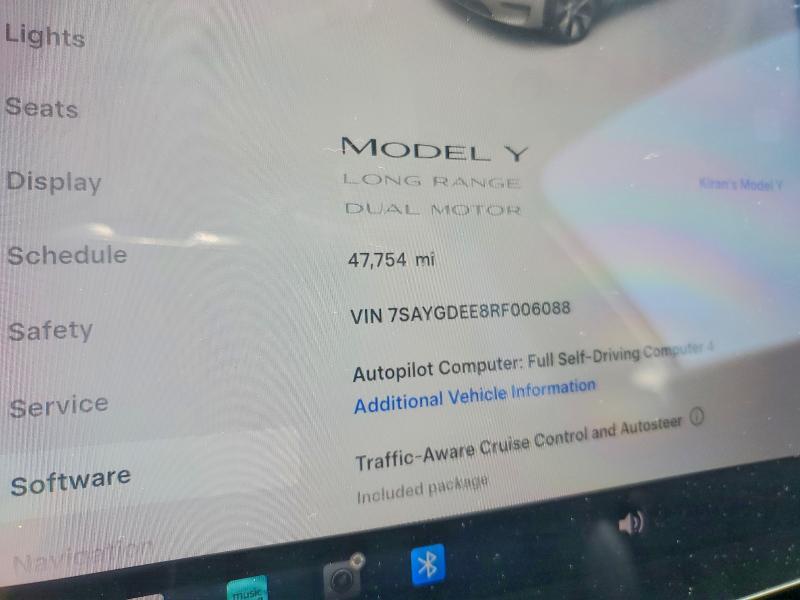 Продаж на аукціоні авто 2024 Tesla Y, vin: 7SAYGDEE8RF006088, номер лоту: 60495046