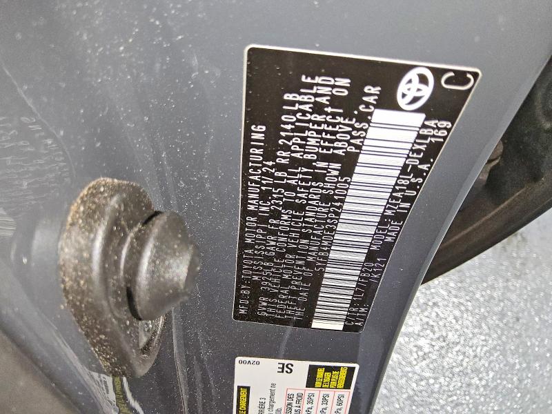 Продажа на аукционе авто 2025 Toyota Corolla, vin: 5YFB4MDE3SP241005, номер лота: 60823726