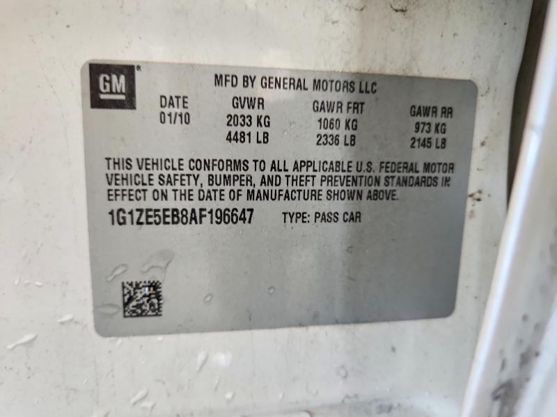 Aukcja sprzedaży 2010 Chevrolet Malibu, vin: 1G1ZE5EB8AF196647, numer aukcji: 59324626
