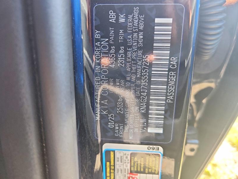 Aukcja sprzedaży 2025 Kia K5, vin: KNAG24J73S5357235, numer aukcji: 62712406