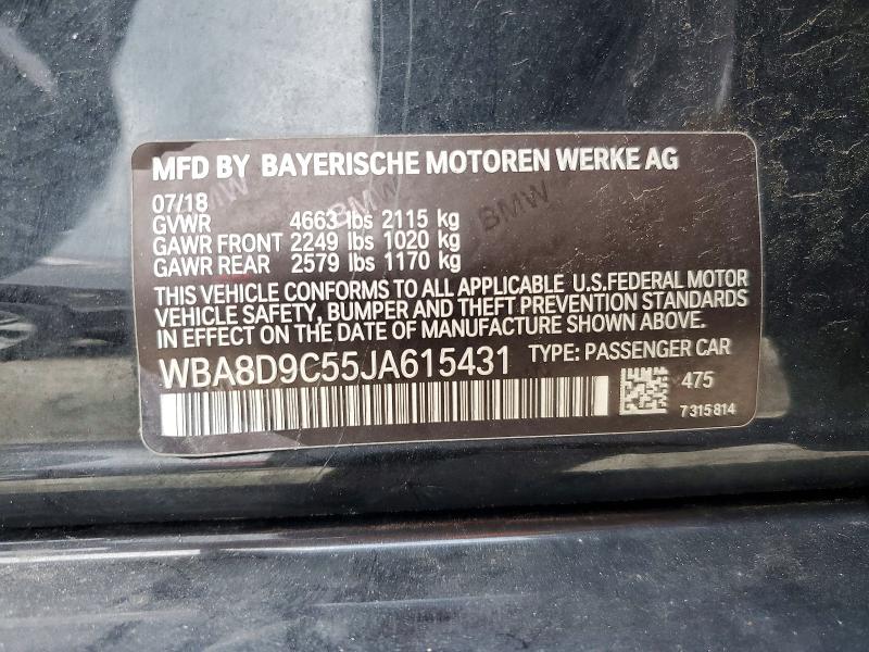 Продаж на аукціоні авто 2018 Bmw 330, vin: WBA8D9C55JA615431, номер лоту: 62807546