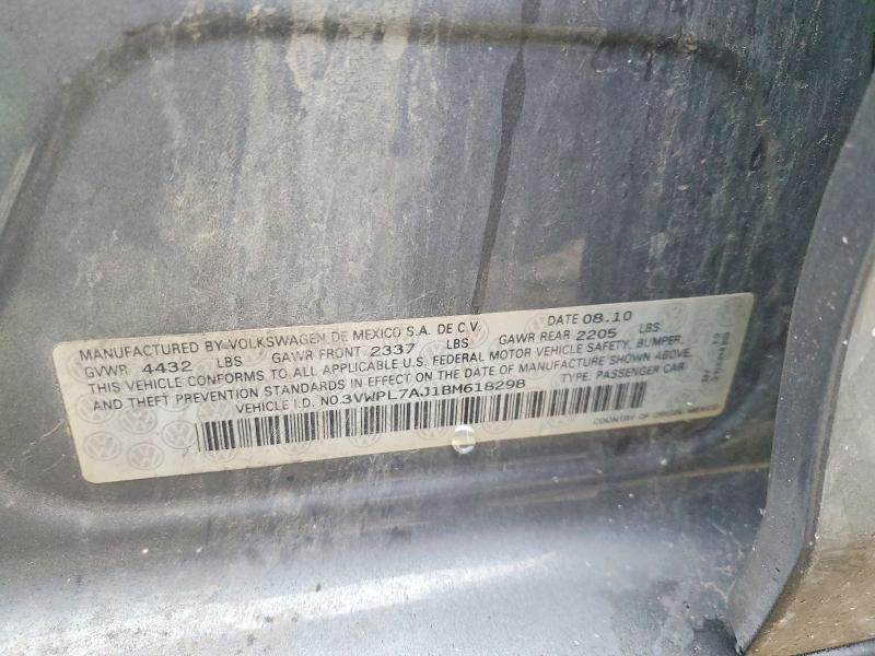 Aukcja sprzedaży 2011 Volkswagen Jetta, vin: 3VWPL7AJ1BM618298, numer aukcji: 62820796