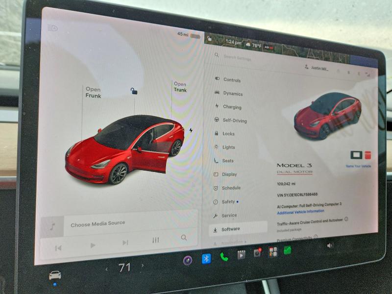 Продаж на аукціоні авто 2020 Tesla Model 3, vin: 5YJ3E1EC6LF586488, номер лоту: 61090876