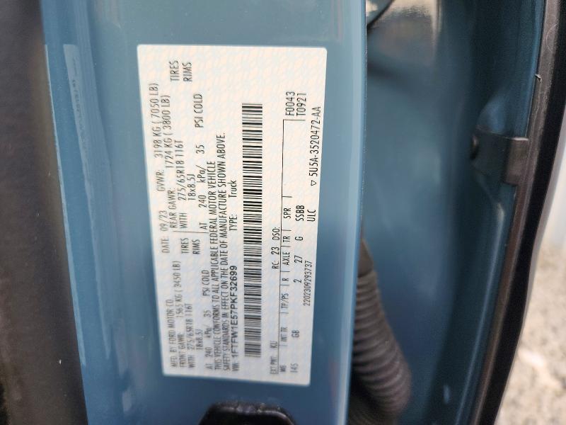 Продаж на аукціоні авто 2023 Ford F150, vin: 1FTFW1E57PKF32699, номер лоту: 60064106