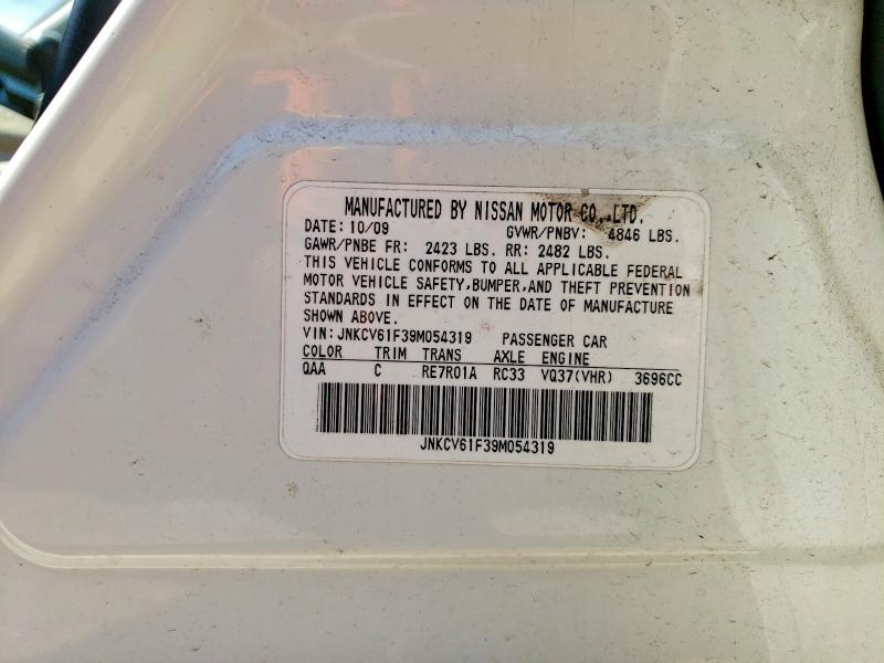 Aukcja sprzedaży 2009 Infiniti G37 Sedan, vin: JNKCV61F39M054319, numer aukcji: 60392046