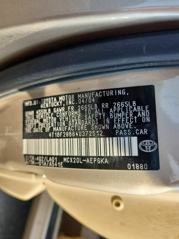 Aukcja sprzedaży 2004 Toyota Avalon, vin: 4T1BF28B64U372512, numer aukcji: 60111116