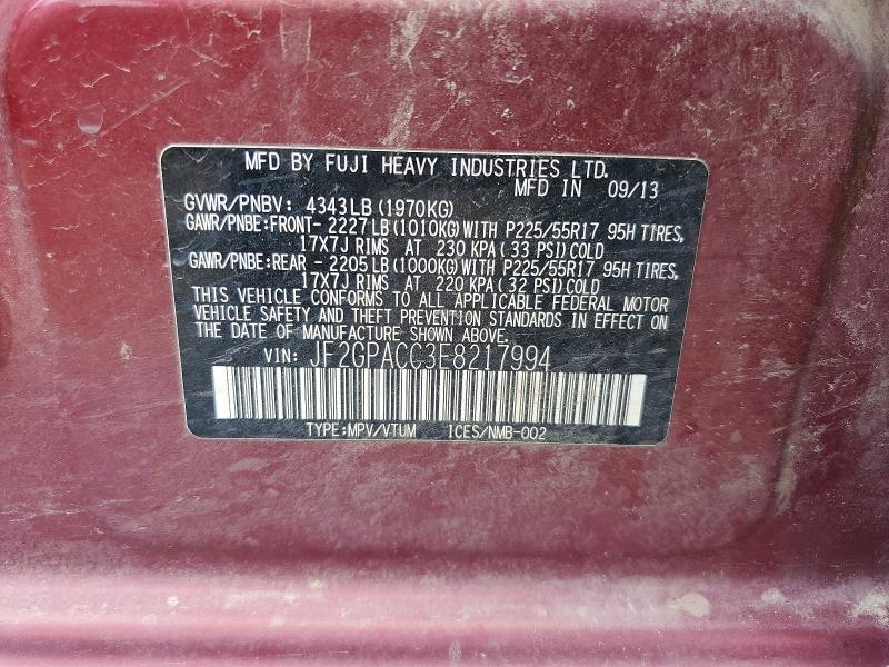 Продажа на аукционе авто 2014 Subaru Xv Crosstrek, vin: JF2GPACC3E8217994, номер лота: 60087736