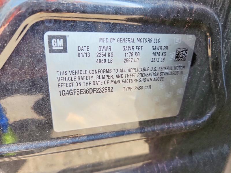 62266456 :رقم المزاد ، 1G4GF5E36DF232582 vin ، 2013 Buick Lacrosse مزاد بيع