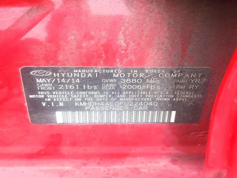 2015 Hyundai Elantra მანქანა იყიდება აუქციონზე, vin: KMHDH4AE0FU224040, აუქციონის ნომერი: 61892006