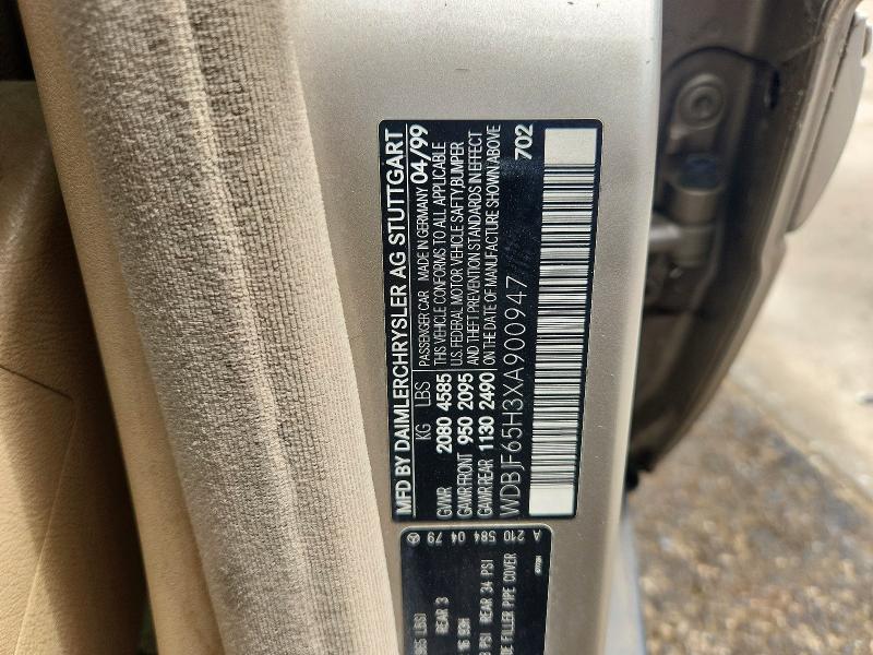 Продажа на аукционе авто 1999 Mercedes-benz E, vin: WDBJF65H3XA900947, номер лота: 61052276
