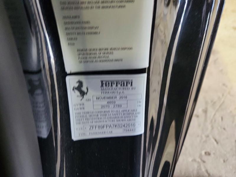 Продажа на аукционе авто 2019 Ferrari Portofino, vin: ZFF89FPA7K0242010, номер лота: 57829596