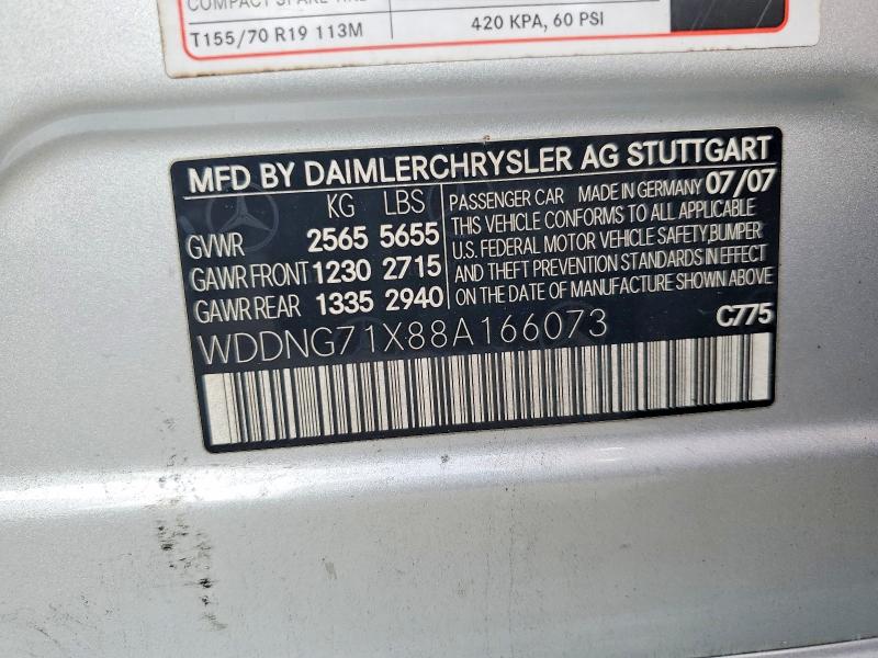 Продаж на аукціоні авто 2008 Mercedes-benz S, vin: WDDNG71X88A166073, номер лоту: 59979026