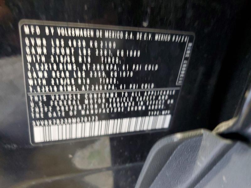 62272386 :رقم المزاد ، 3VV8X7B23RM070173 vin ، 2024 Volkswagen Taos مزاد بيع