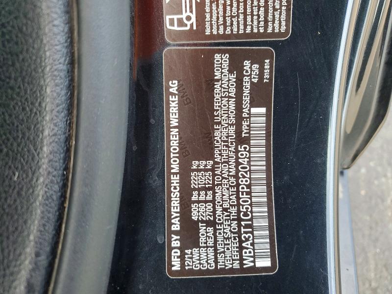 2015 Bmw 428 მანქანა იყიდება აუქციონზე, vin: WBA3T1C50FP820495, აუქციონის ნომერი: 59915226